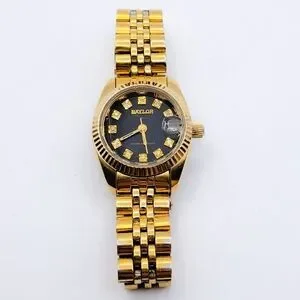 Vintage BAYLOR Women’s 25mm Swiss Quartz Watch 7Jewls Gold Black Diamond Jubilee Vintage | Accessories | Vintage Baylor Womens 25mm Swiss  main image 2